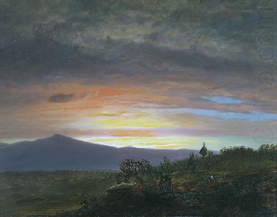 Frederic Edwin Church Twilight, Mount Ktaadn china oil painting image